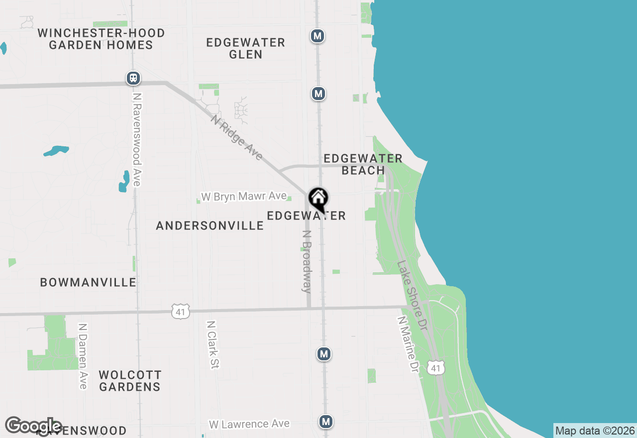 Map of 1122 W Catalpa Avenue #808, Chicago, IL 60640