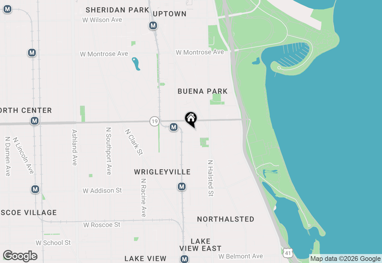 Map of 901 W Dakin Street #2E, Chicago, IL 60613