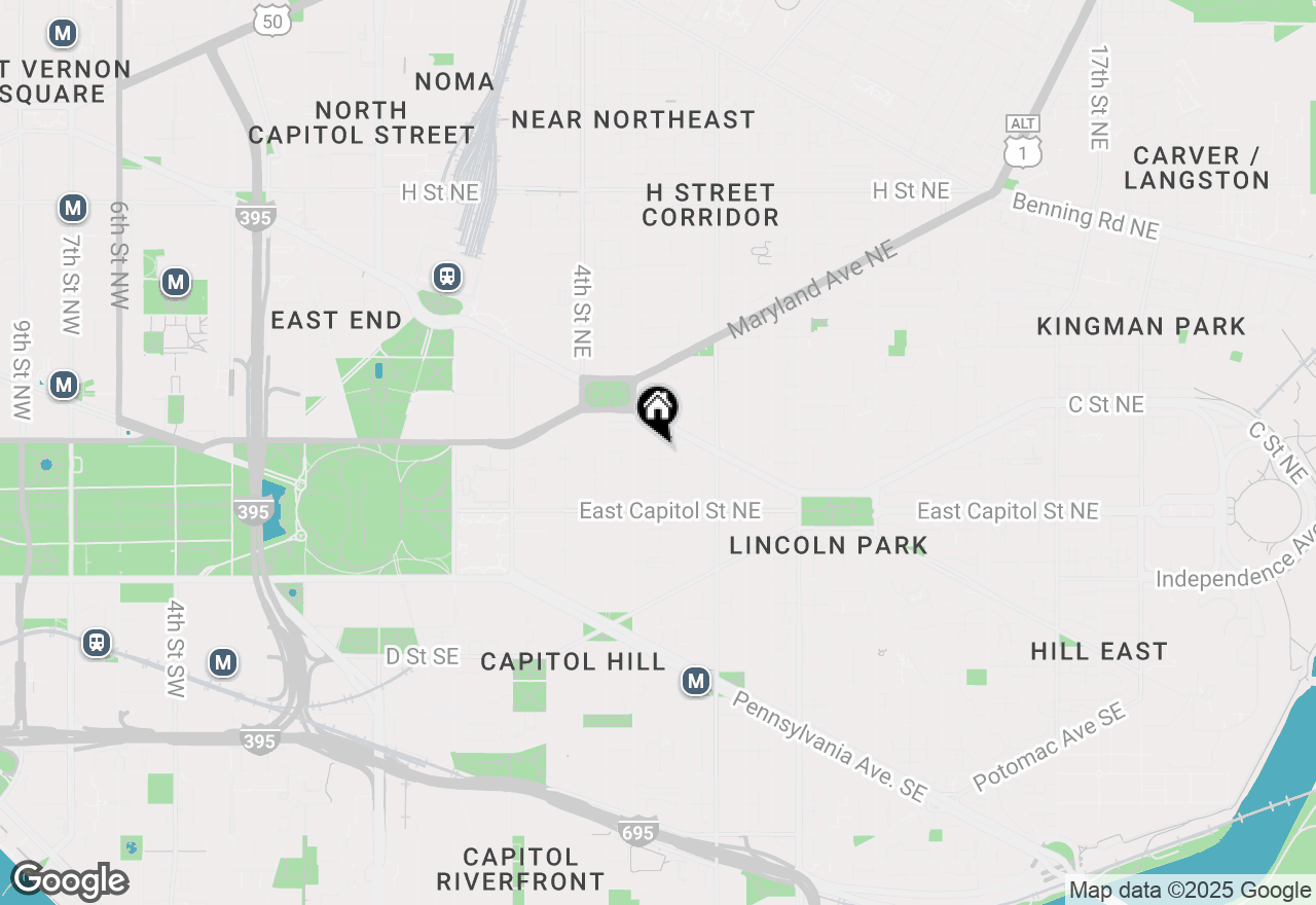 Map of 629 Constitution Avenue Ne #104, Washington, DC 20002