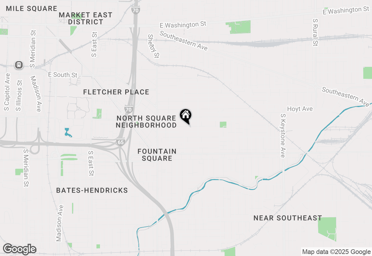 Map of 827 Laurel Street, Indianapolis, IN 46203