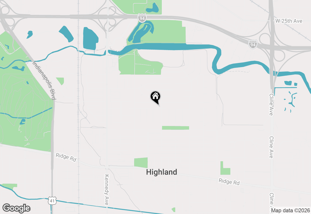 Map of 3131 Strong Street, Highland, IN 46322