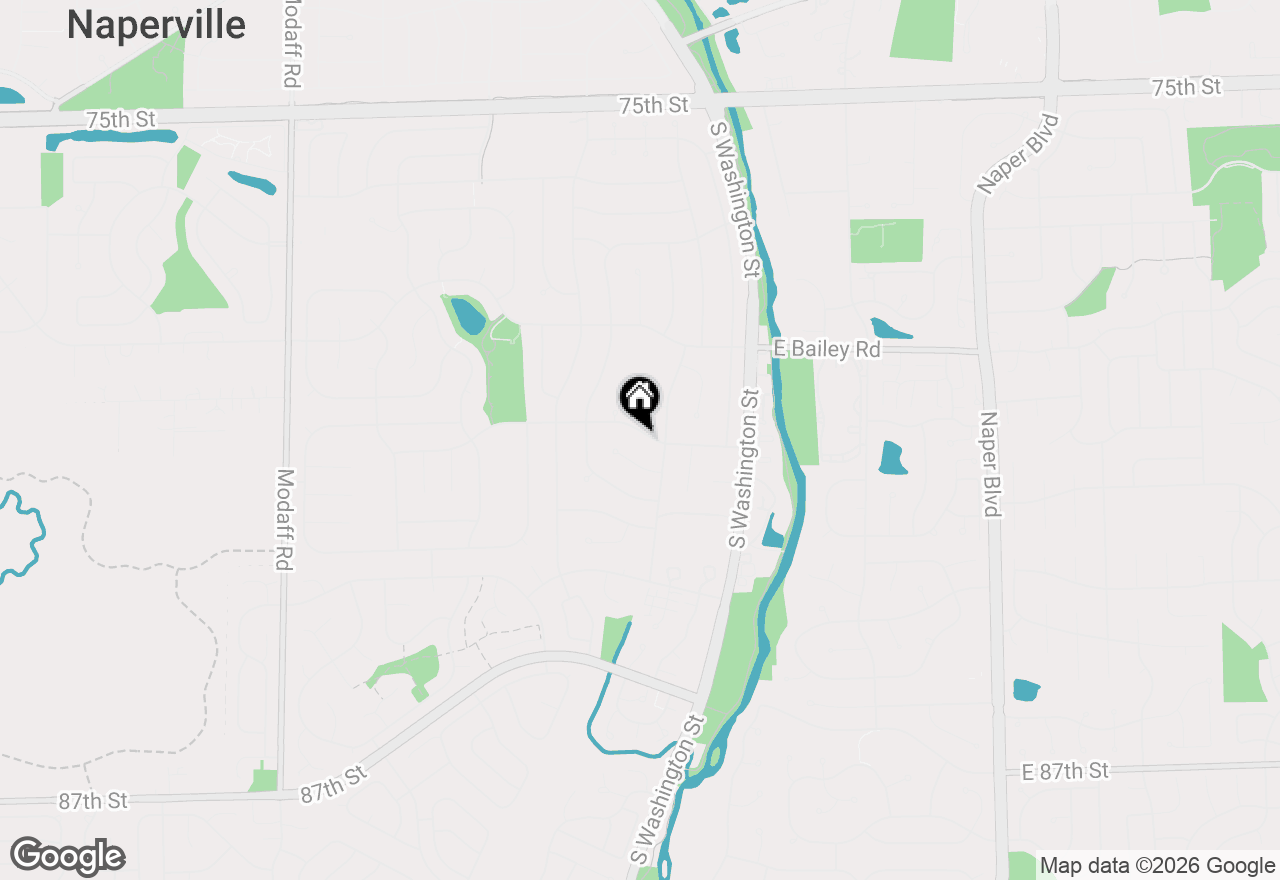 Map of 52 Redstart Road, Naperville, IL 60565
