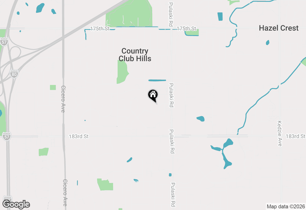 Map of 18037 Edwards Avenue, Country Club Hills, IL 60478