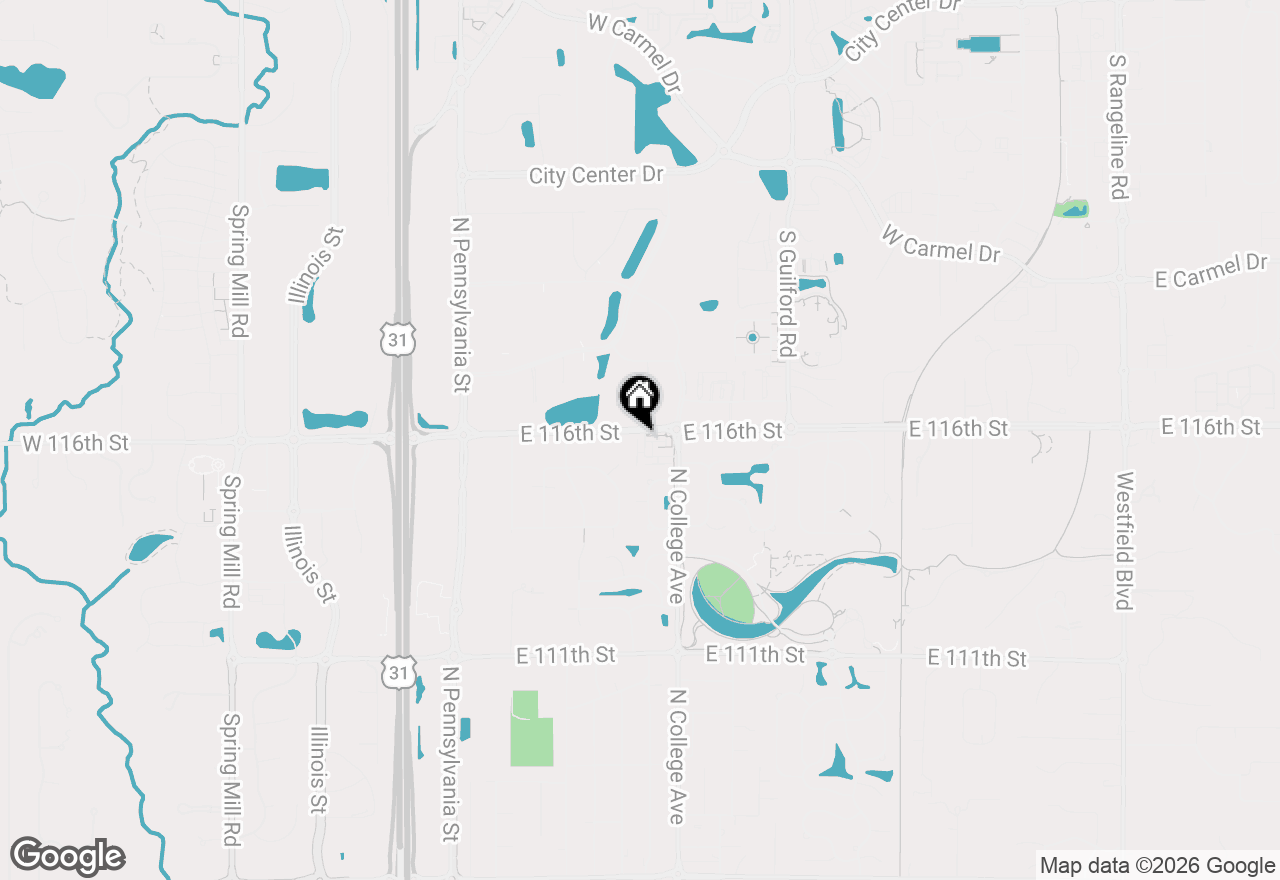 Map of 11596 Fulham Street, Carmel, IN 46032