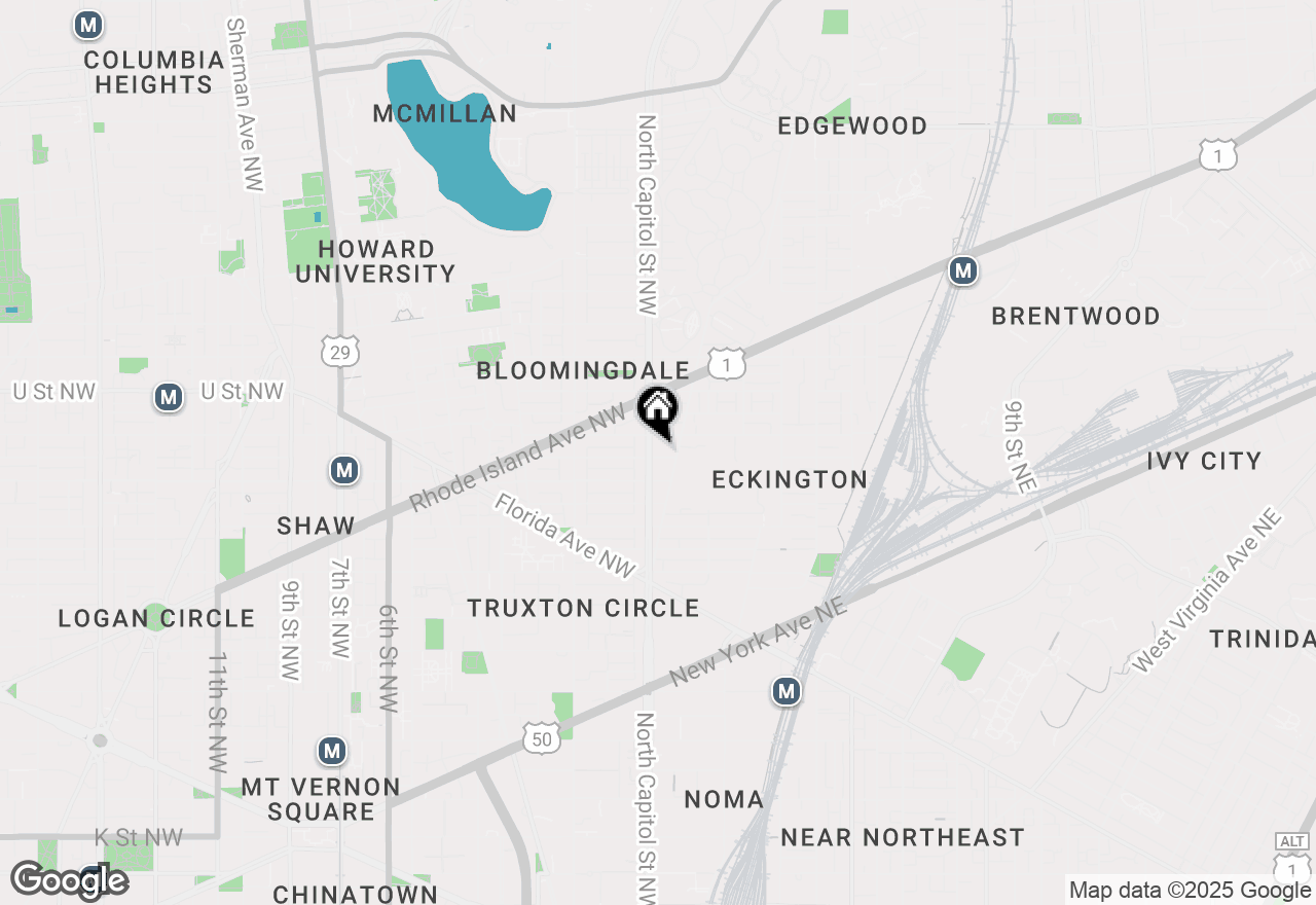 Map of 1827 North Capitol Street Ne, Washington, DC 20002
