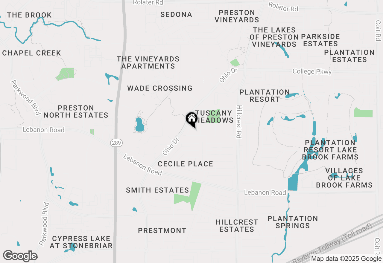 Map of 9853 Fleetwood Drive, Frisco, TX 75035