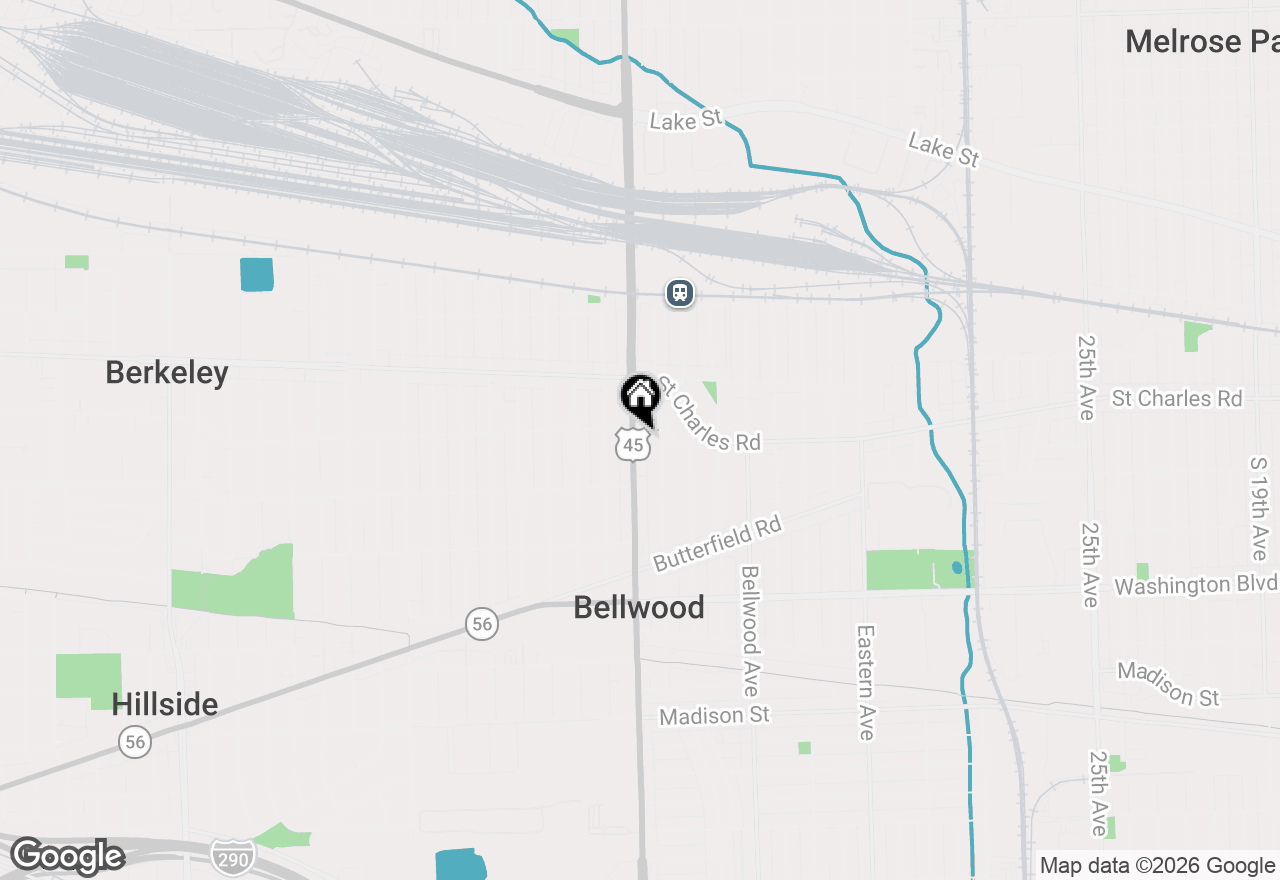 Map of 309 Mannheim Road, Bellwood, IL 60104