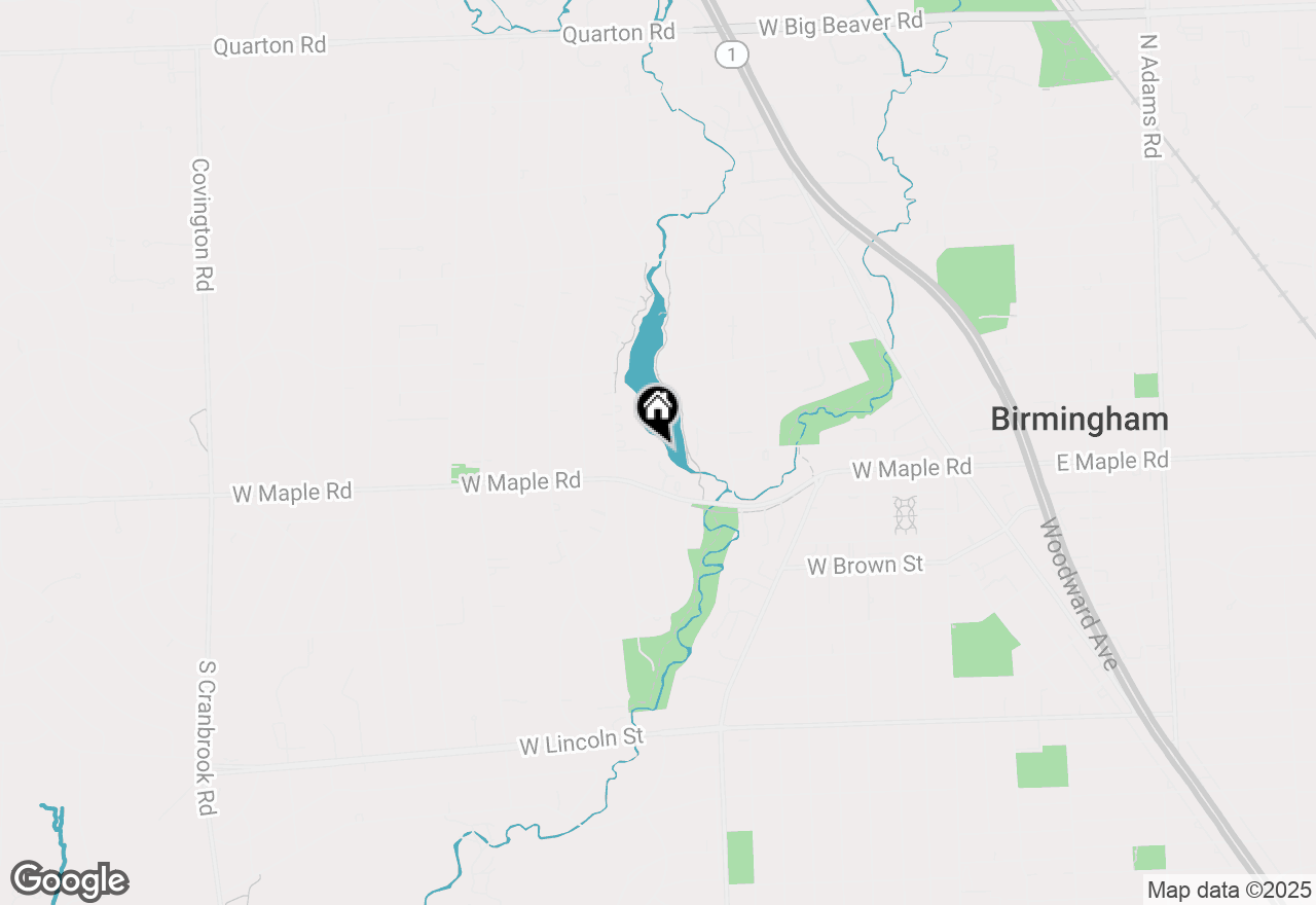 Map of 220 Lake Park Drive, Birmingham, MI 48009