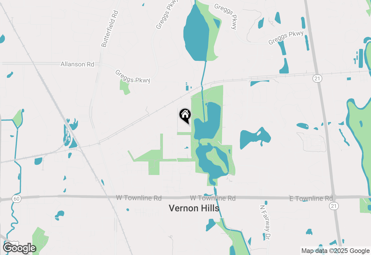 Map of 616 Parkside Court, Libertyville, IL 60048