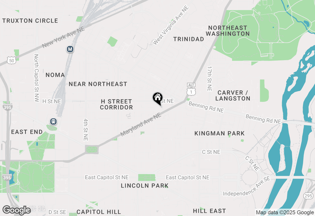 Map of 703 13th Street Ne, Washington, DC 20002