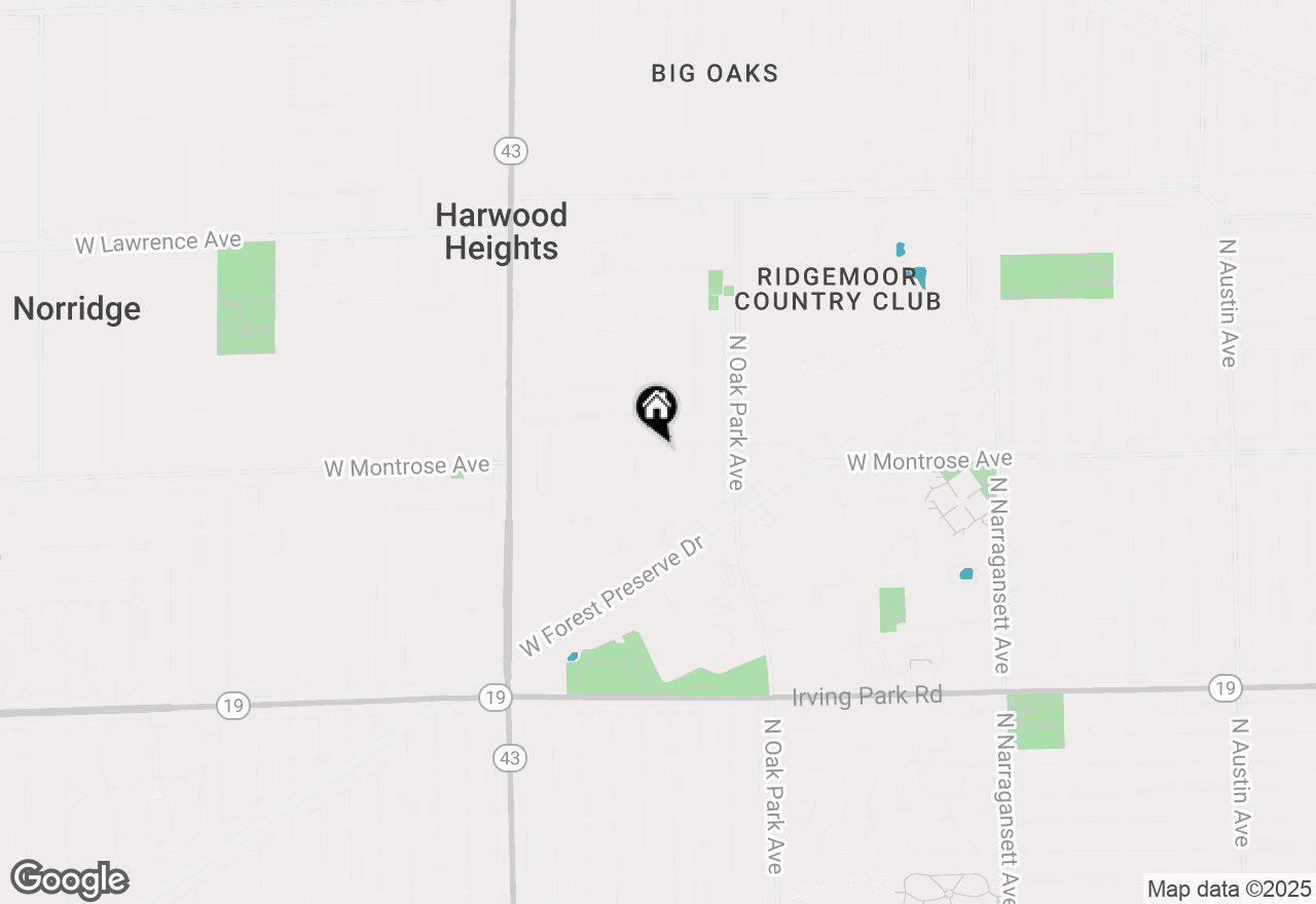 Map of 4339 N Newland Avenue, Harwood Heights, IL 60706