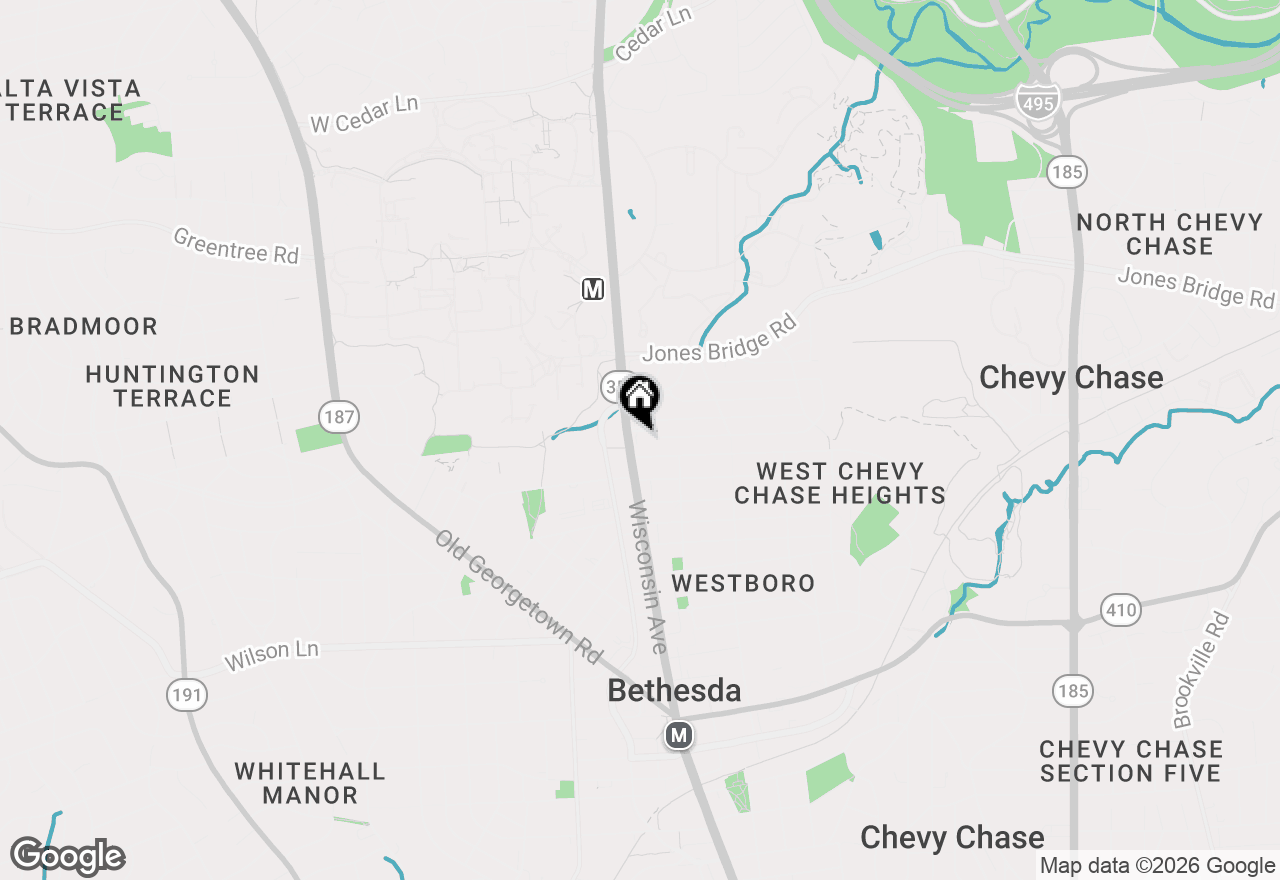 Map of 8407 Baccarat Court, Bethesda, MD 20814