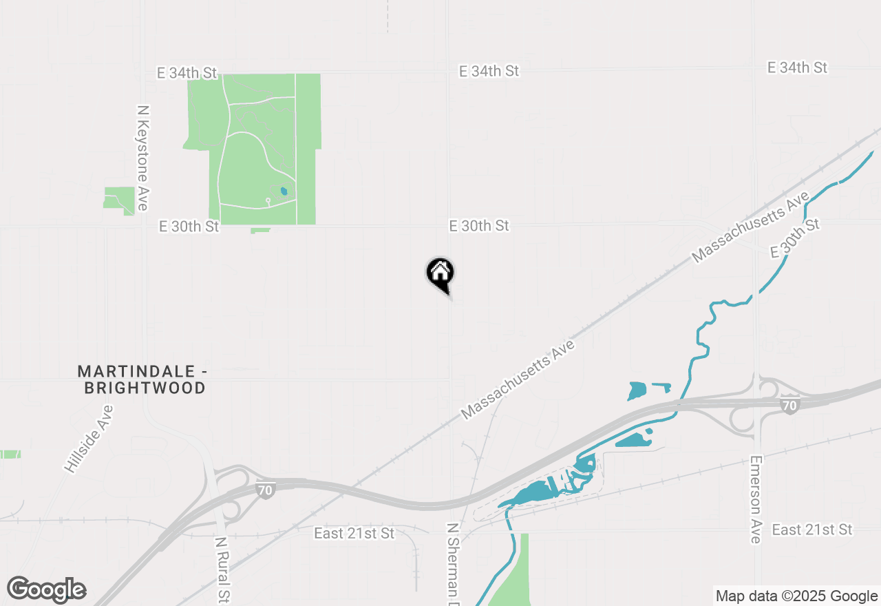 Map of 3728 E 28th Street, Indianapolis, IN 46218