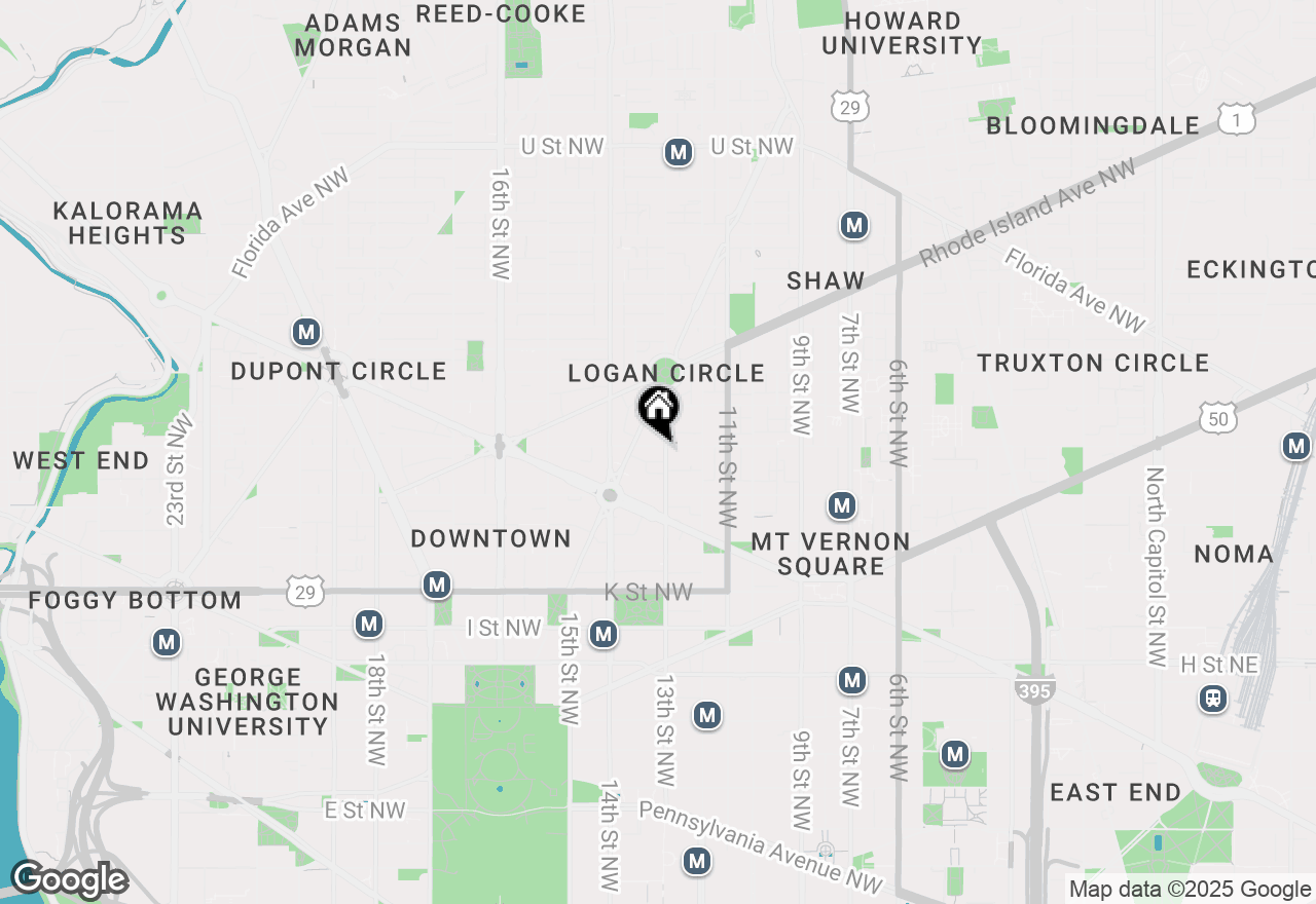 Map of 1300 N Street Nw #413, Washington, DC 20005