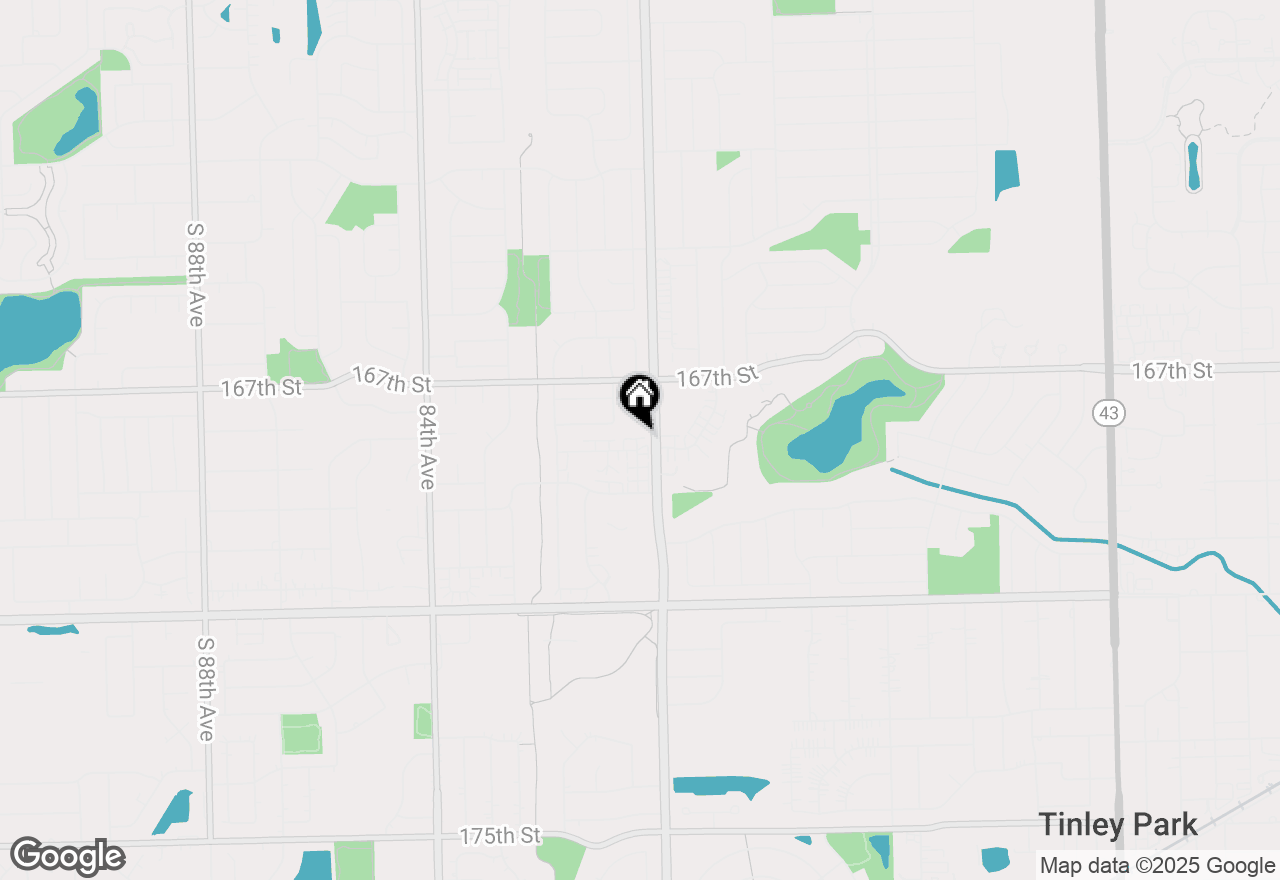 Map of 8106 168th Place #3W, Tinley Park, IL 60477