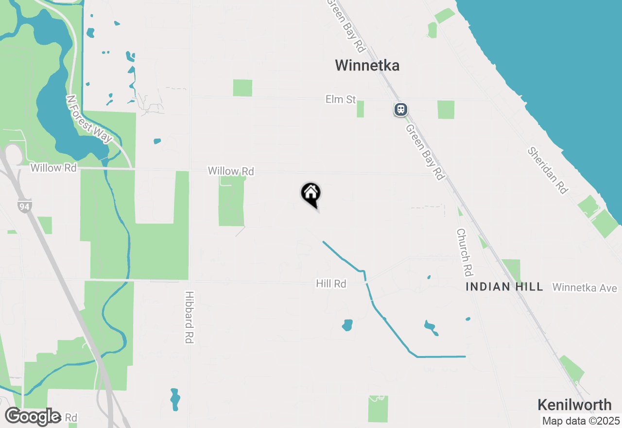 Map of 260 White Oak Lane, Winnetka, IL 60093