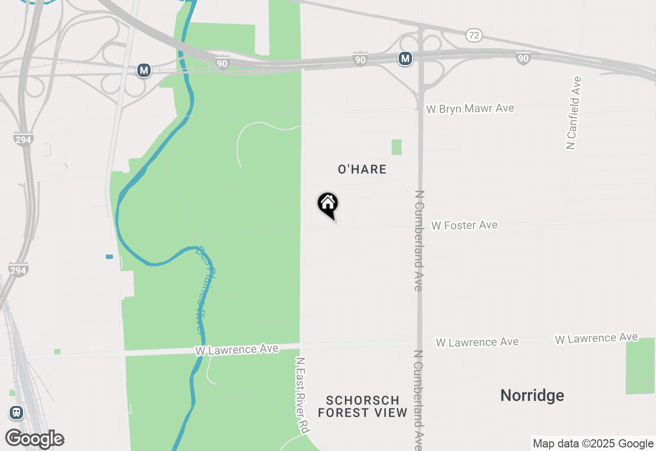 Map of 5200 N Oakview Street, Chicago, IL 60656