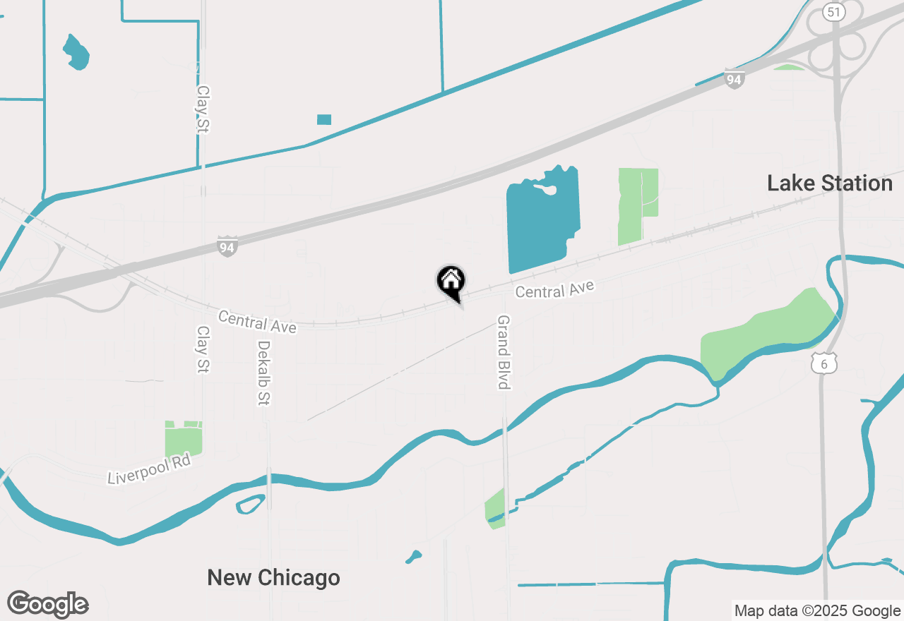 Map of 1601 Central Avenue, Lake Station, IN 46405