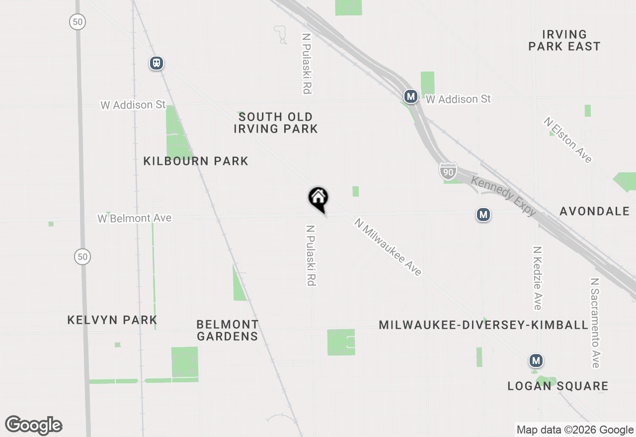 Map of 3963 W Belmont Avenue #310, Chicago, IL 60618