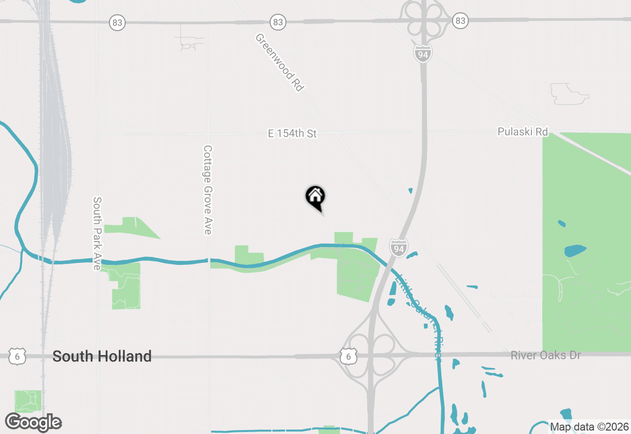 Map of 15666 Woodlawn East Avenue, South Holland, IL 60473