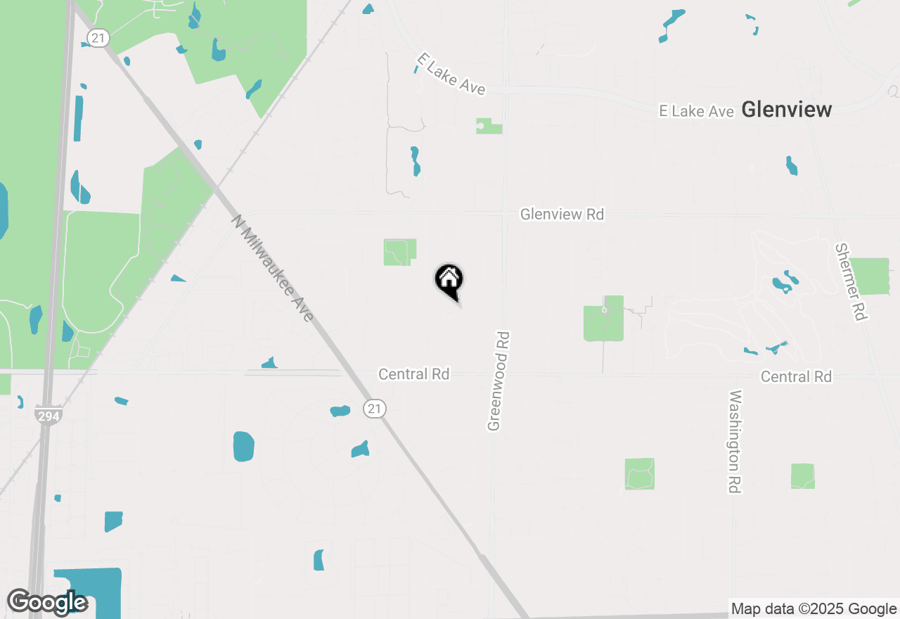 Map of 3410 Meadow Lane, Glenview, IL 60025