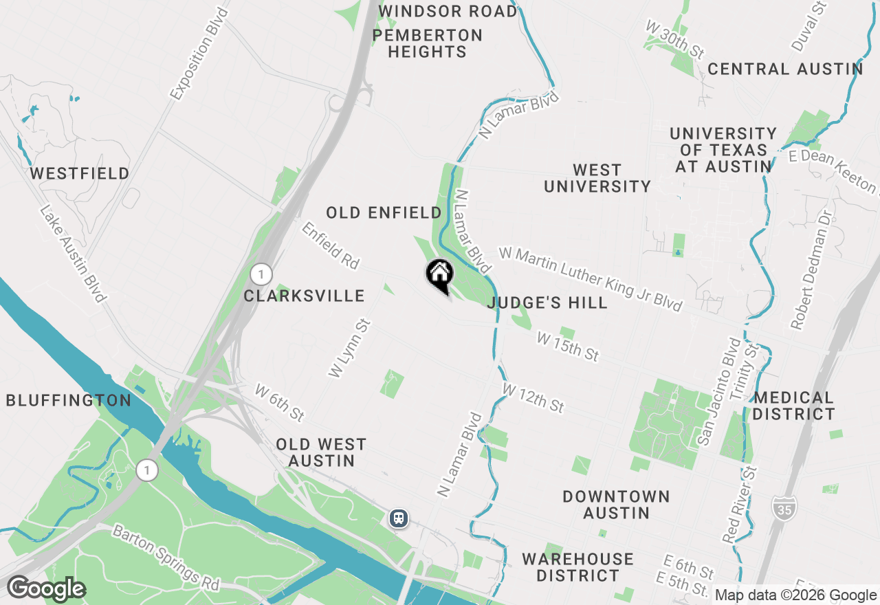 Map of 1208 Enfield Rd #204, Austin, TX 78703