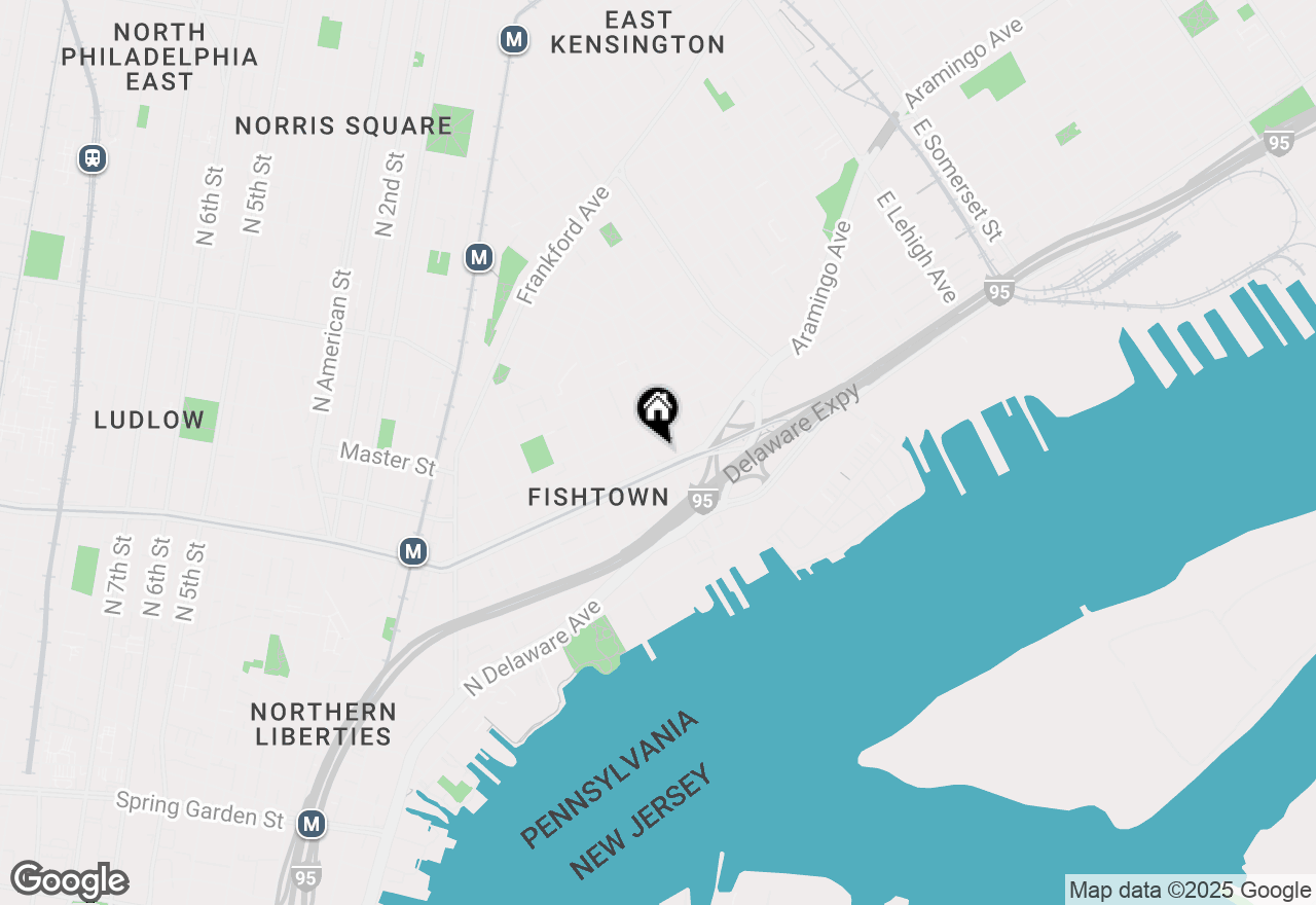 Map of 1217 E Berks Street #2, Philadelphia, PA 19125