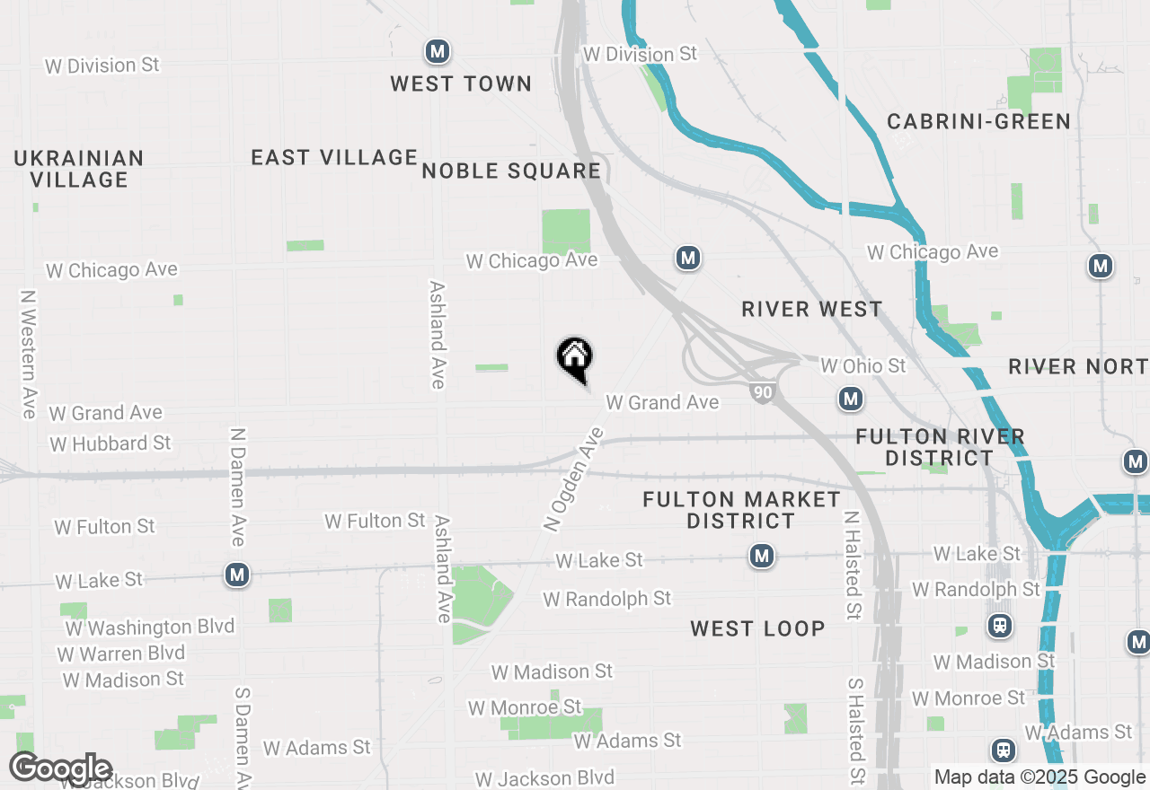 Map of 522 N Ada Street, Chicago, IL 60642