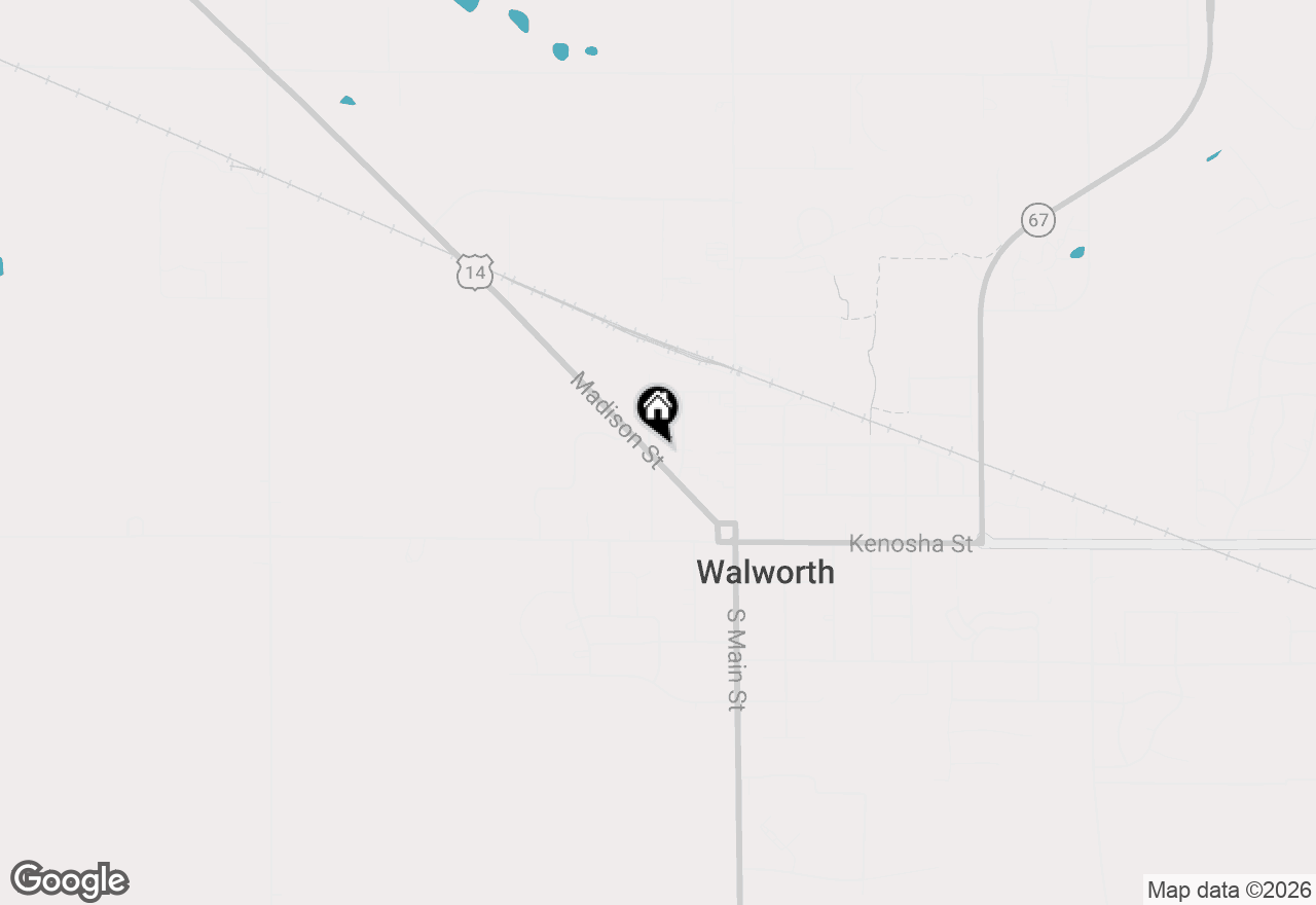 Map of 318 Madison St, Walworth, WI 53184