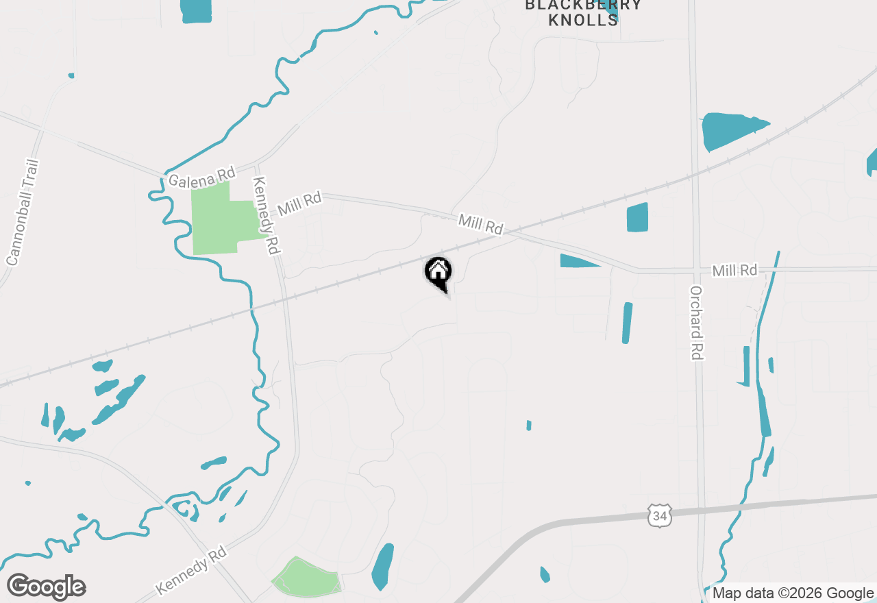 Map of (Address confidential), Yorkville, Illinois 60560