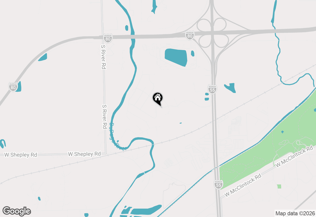 Map of 22353 S Knyghtwood Drive, Joliet, IL 60404