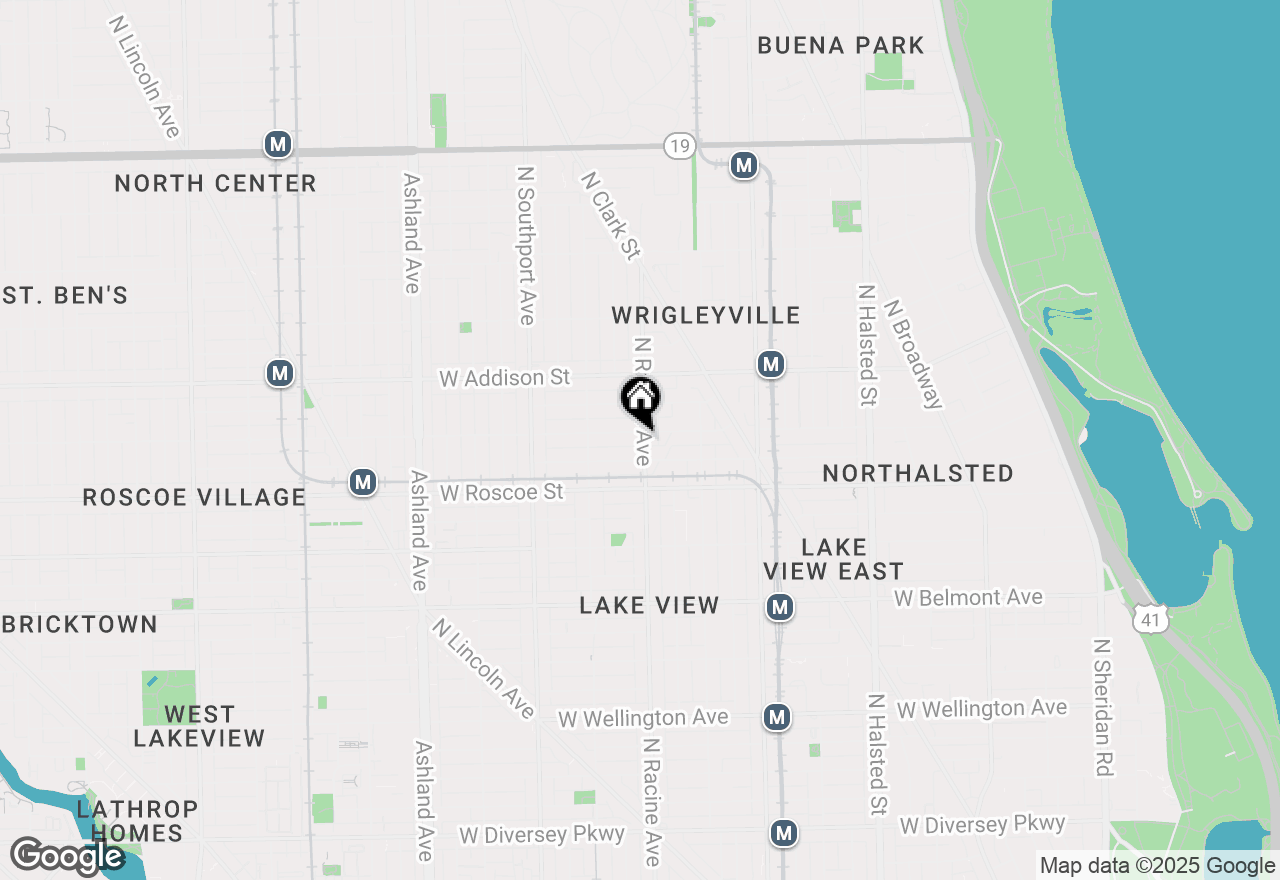 Map of 3450 N Racine Street #2, Chicago, IL 60657