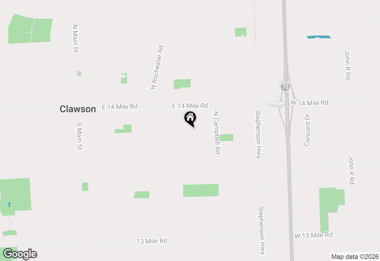 Map of 1311 Ottawa Drive, Royal Oak, MI 48073