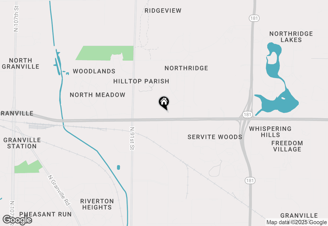 Map of 8634 W Brown Deer Rd, Milwaukee, WI 53224