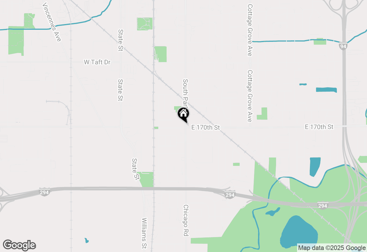 Map of 16948 S Park Avenue, South Holland, IL 60473