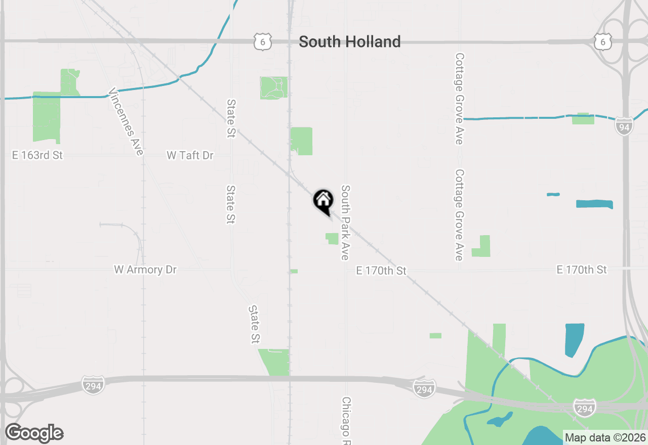 Map of 16811 Louis Court, South Holland, IL 60473