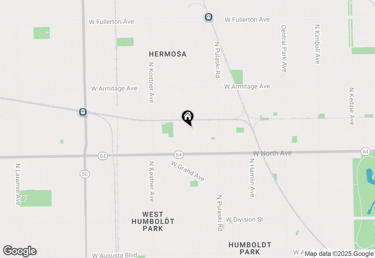 Map of 1729 N Keeler Avenue, Chicago, IL 60639