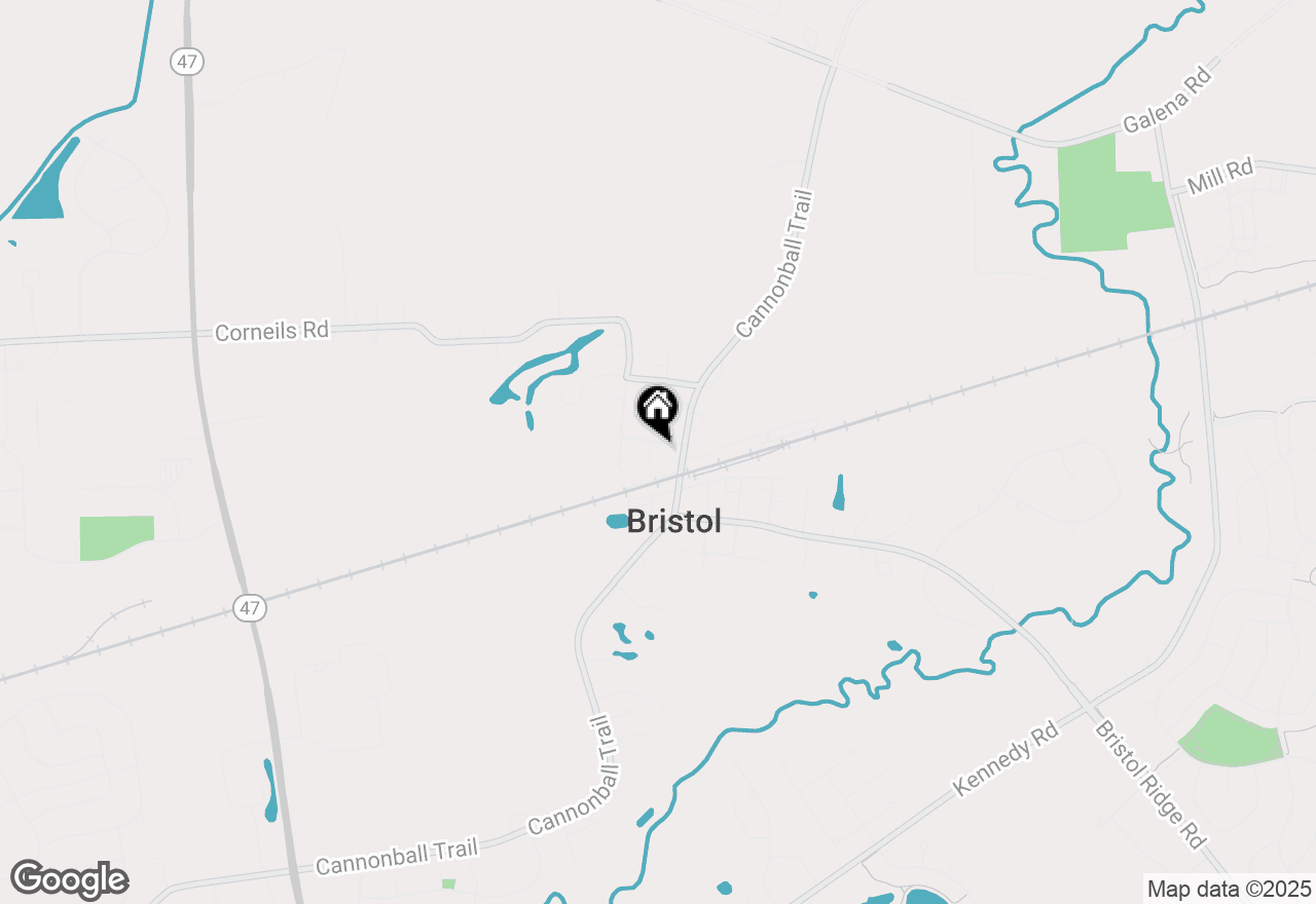 Map of 13 N Cannonball Trail, Bristol, IL 60512