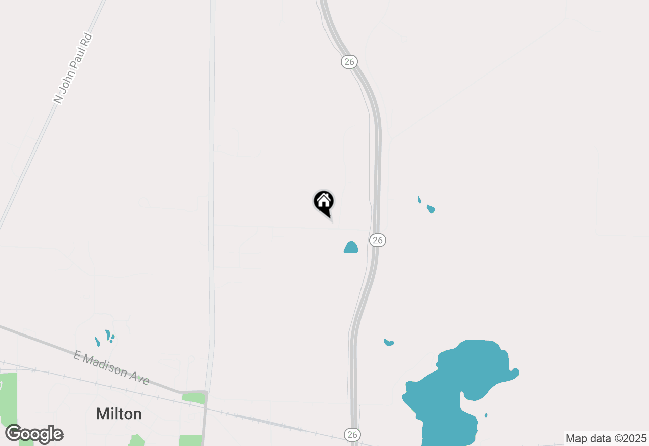 Map of 1280 Bowers Lake Road, Milton, WI 53563