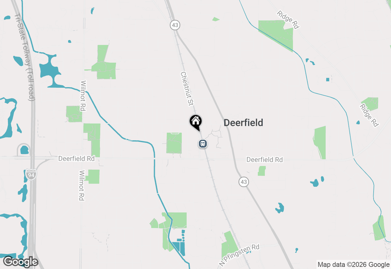 Map of 932 Chestnut Street, Deerfield, IL 60015