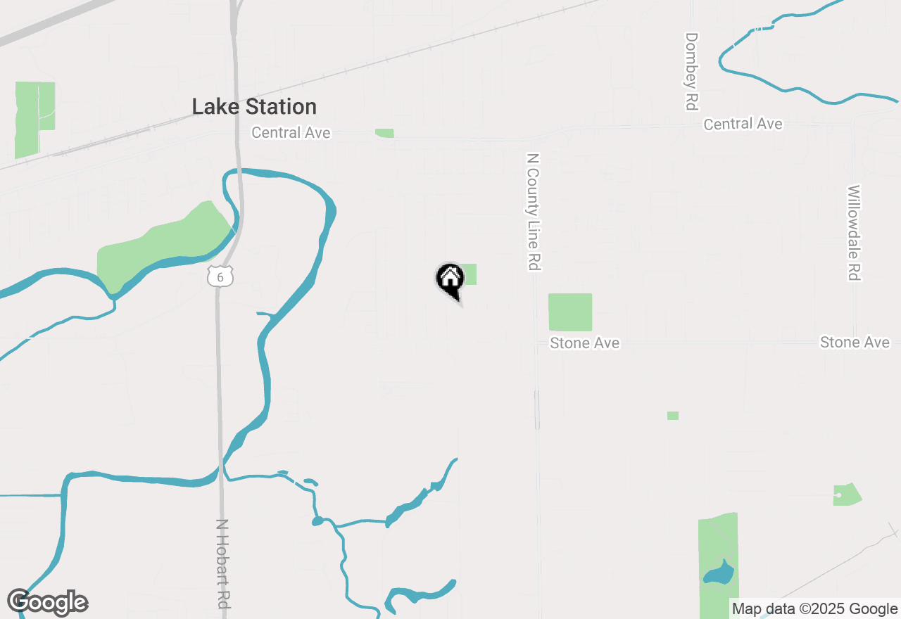 Map of 2810 Warren Street, Lake Station, IN 46405