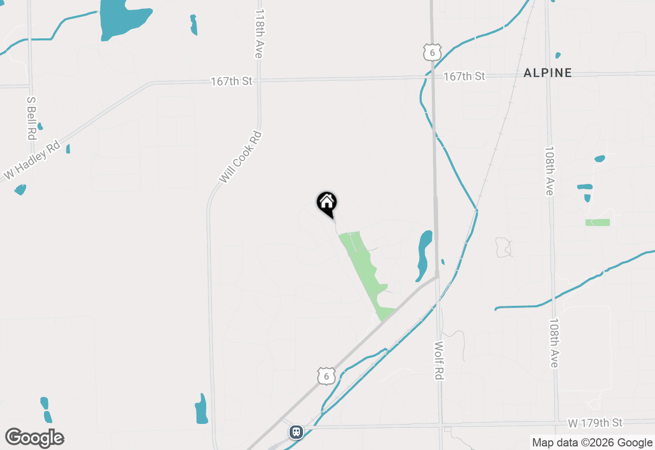 Map of 17203 Highwood Drive, Orland Park, IL 60467