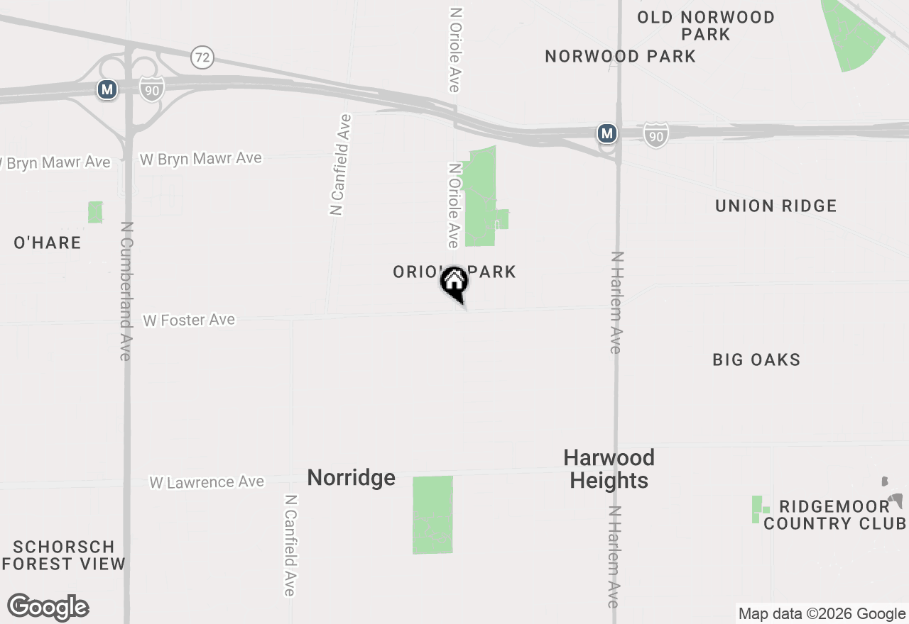 Map of 8641.5 W Foster Avenue #3A, Chicago, IL 60656