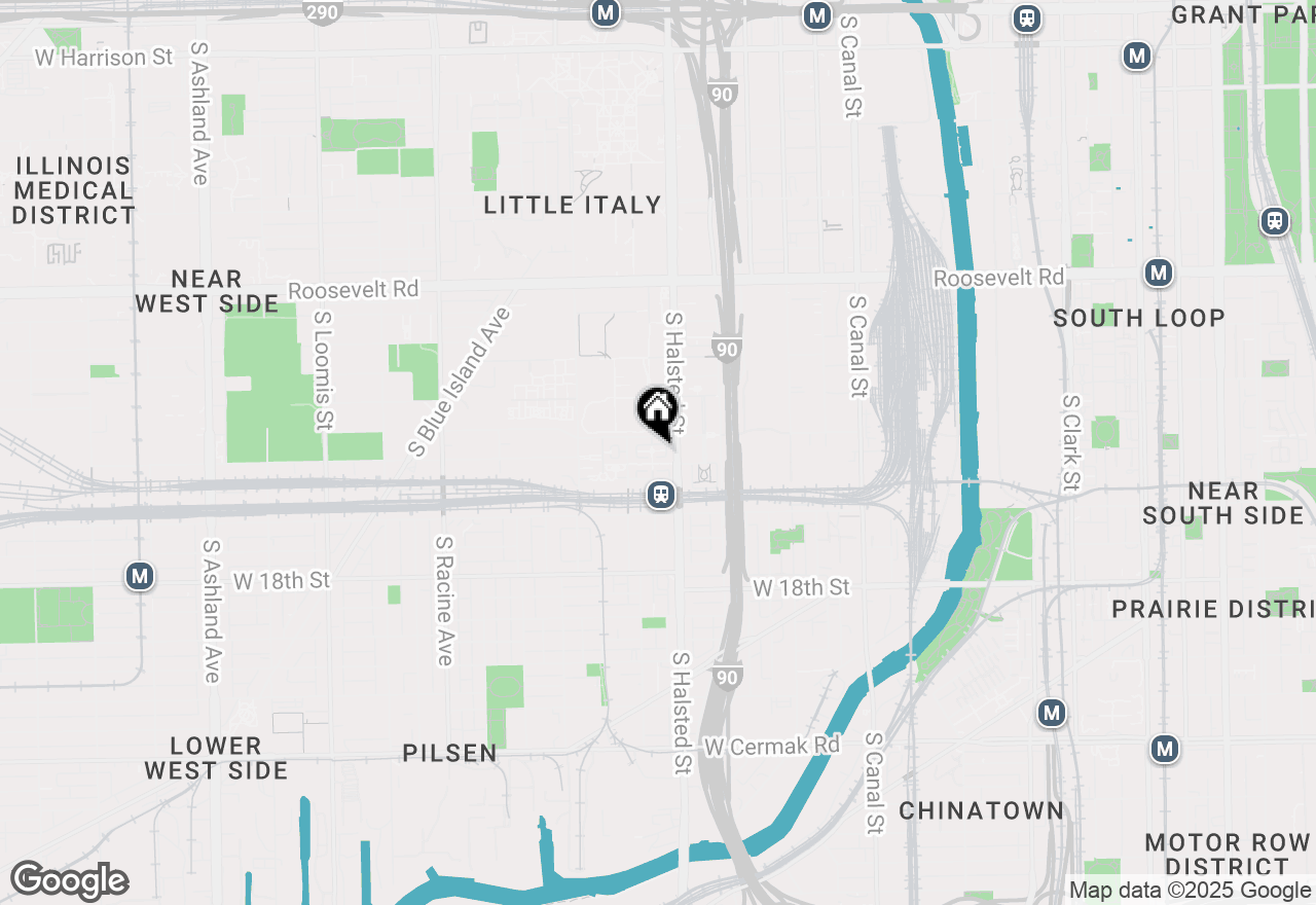 Map of 819 W Village Court, Chicago, IL 60608