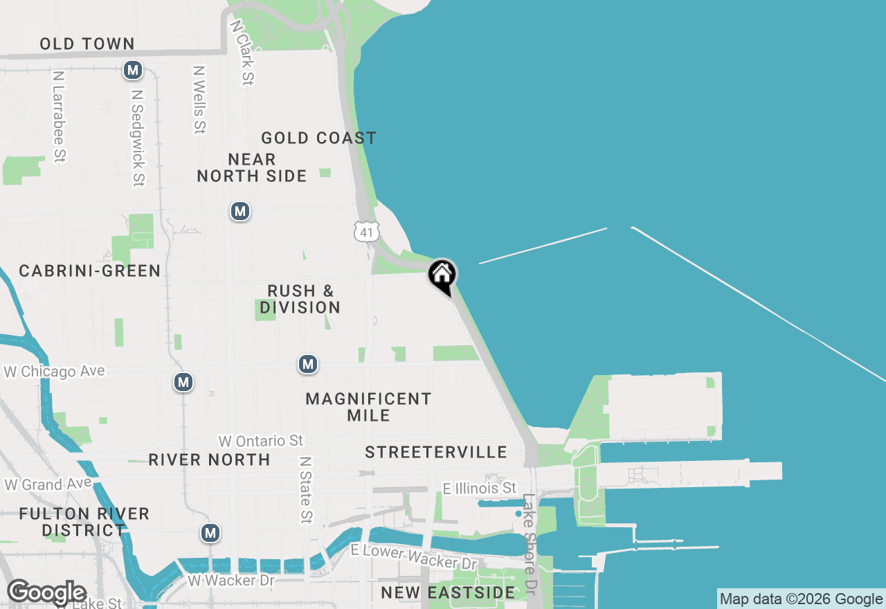 Map of 900 N Lake Shore Drive #1003, Chicago, IL 60611