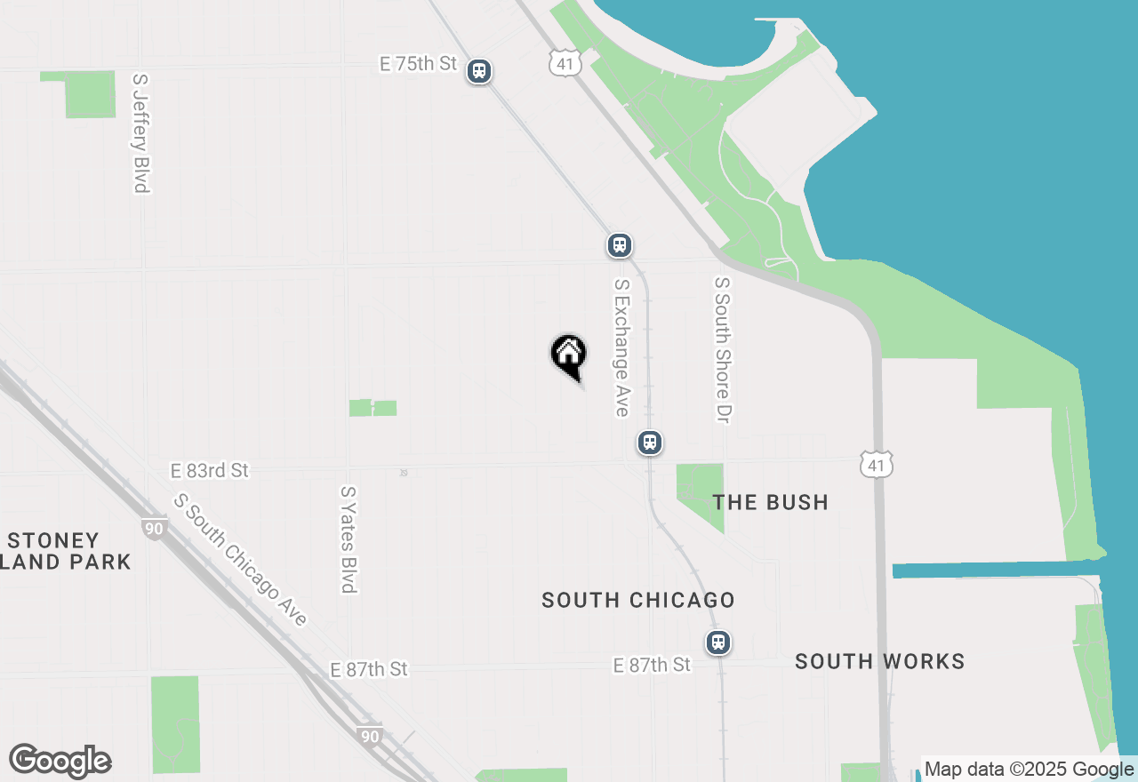 Map of 8134 S Muskegon Avenue #1, Chicago, IL 60617