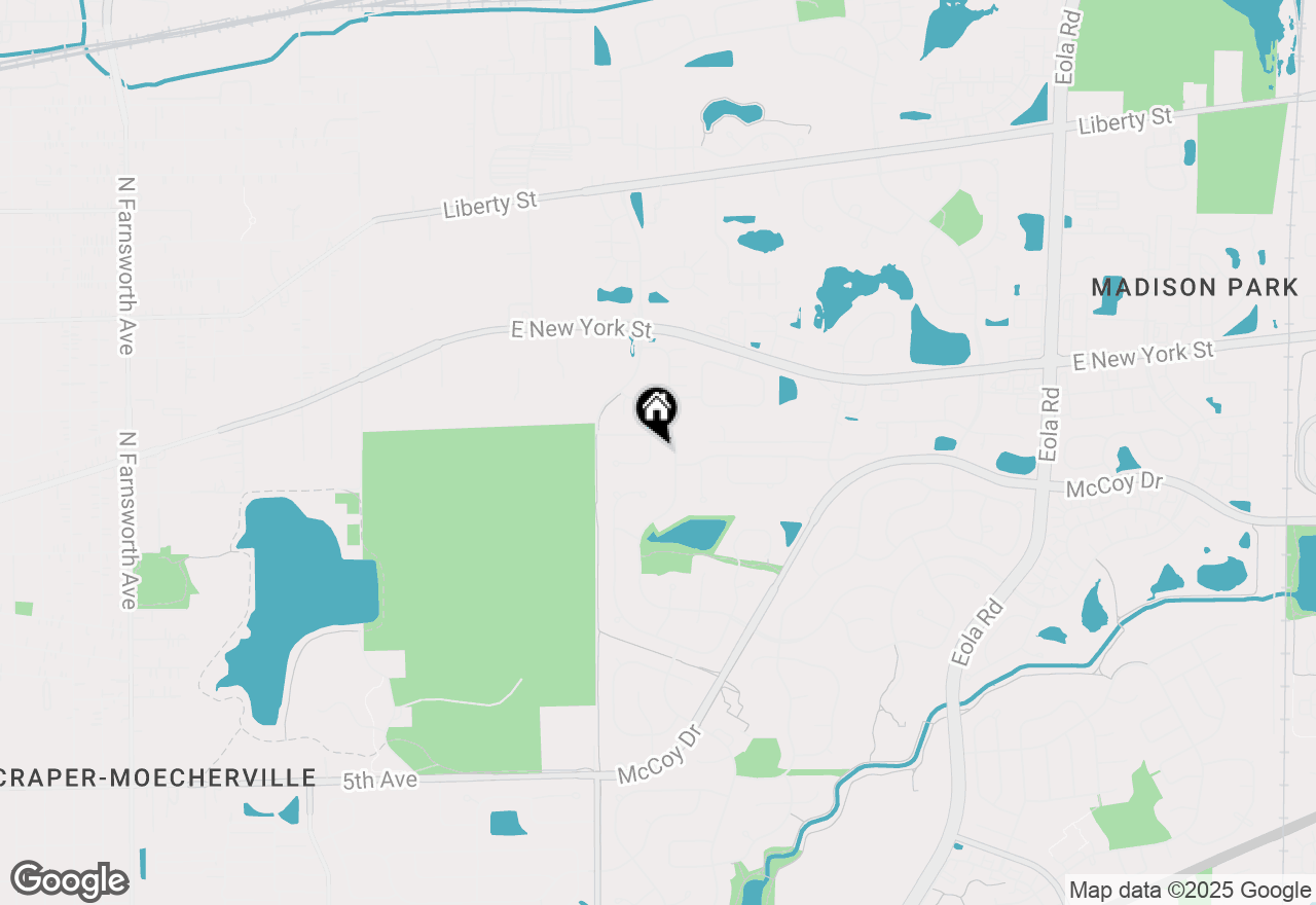 Map of 2225 Beaumont Court, Aurora, IL 60502