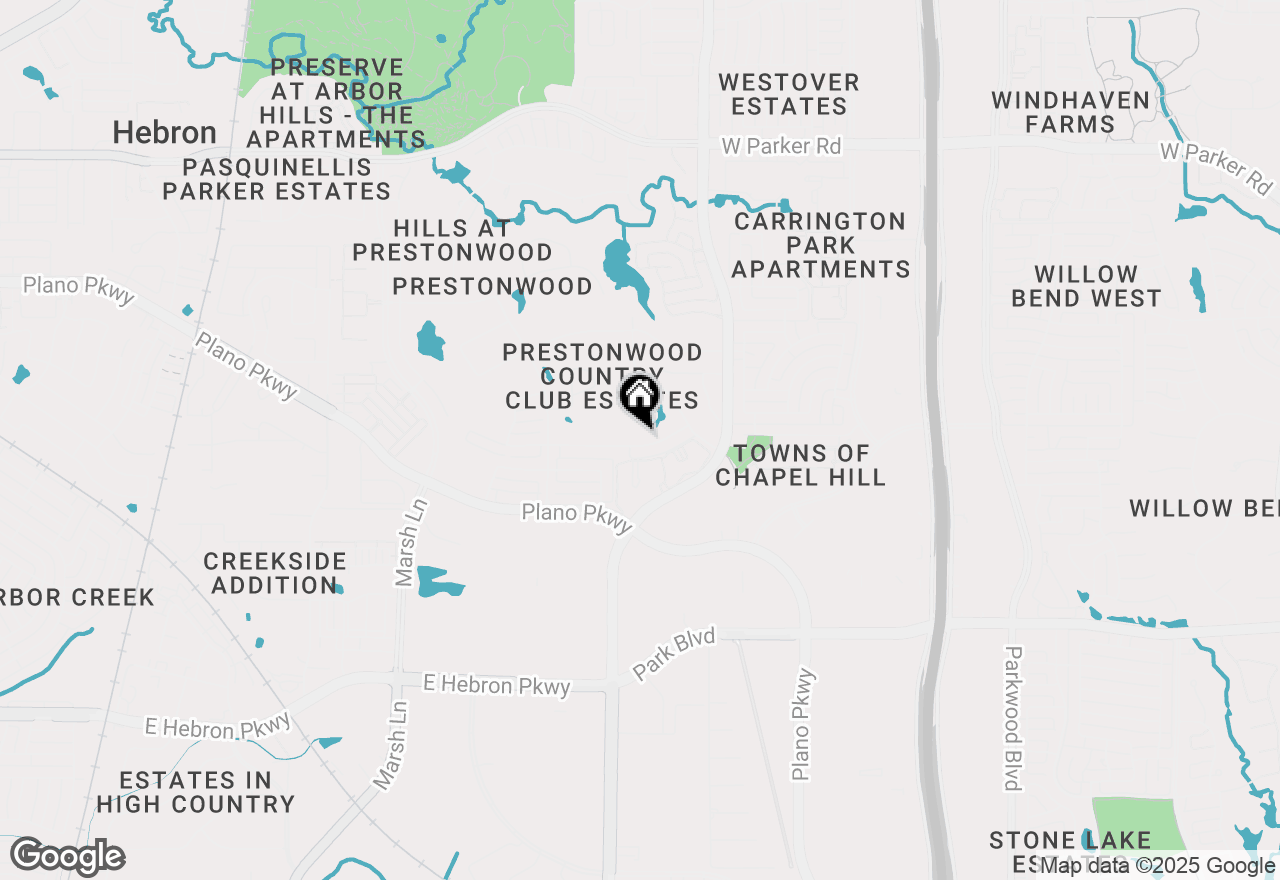 Map of 6525 Myrtle Beach Drive, Plano, TX 75093