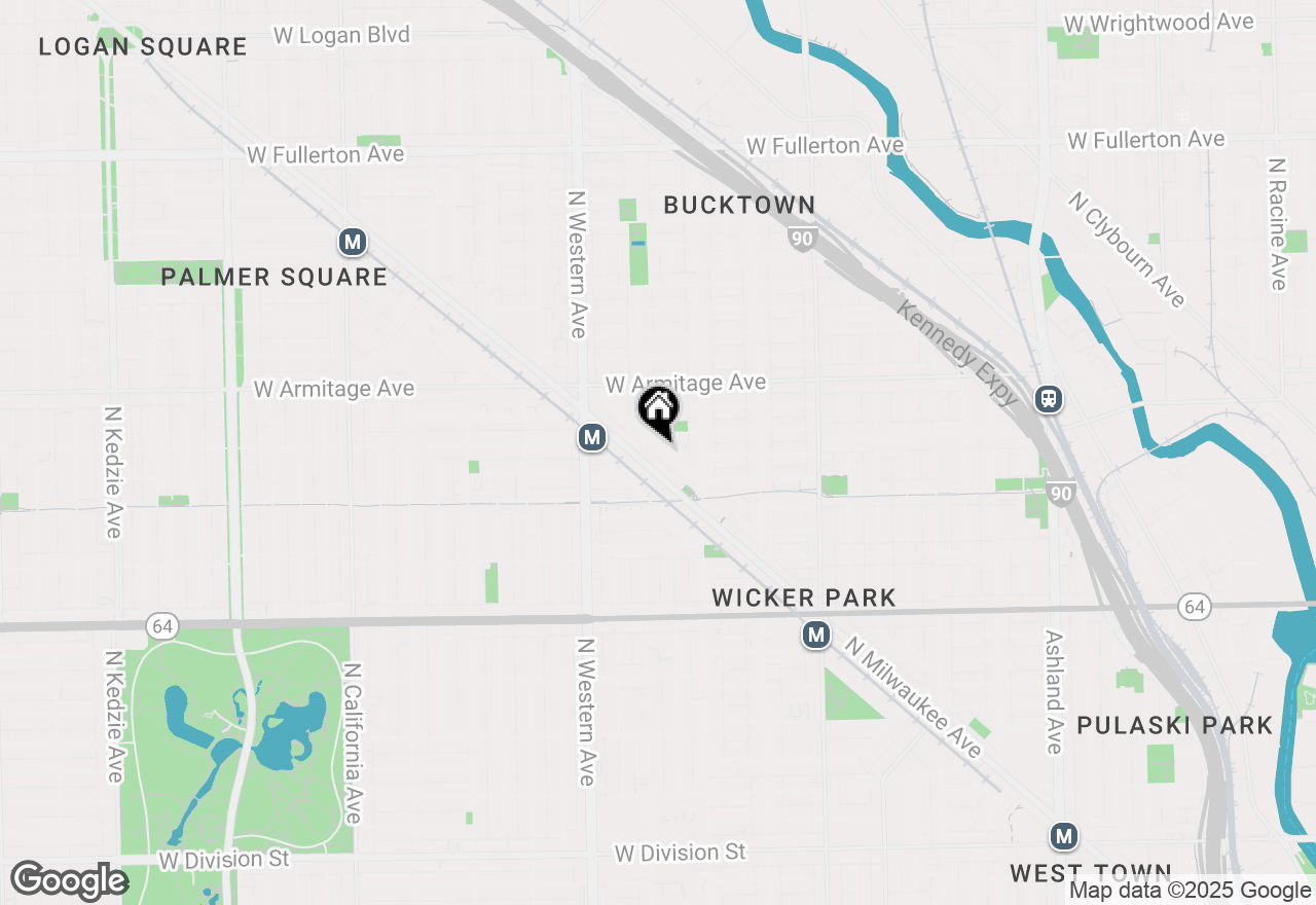Map of 1858 N Wilmot Avenue, Chicago, IL 60647
