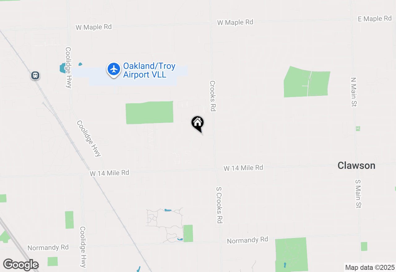 Map of 1824 Shire Court, Royal Oak, MI 48073